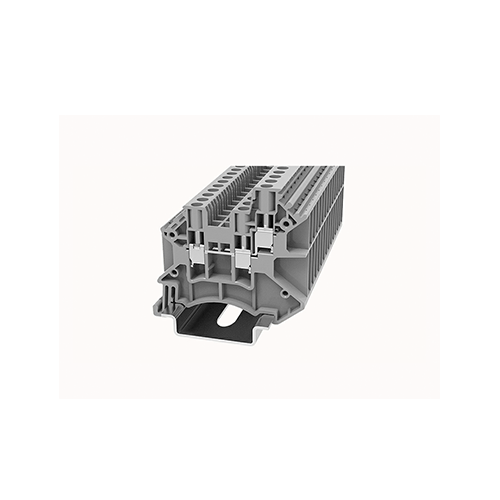 DC2.5-TW || Tapa final para Clema Tornillo Twin ancho 4mm color gris