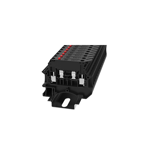 DC4-HE-LD24 || Clema Tornillo porta fusible con diodo, luz indicador de 12-30V AC/DC ancho 4mm