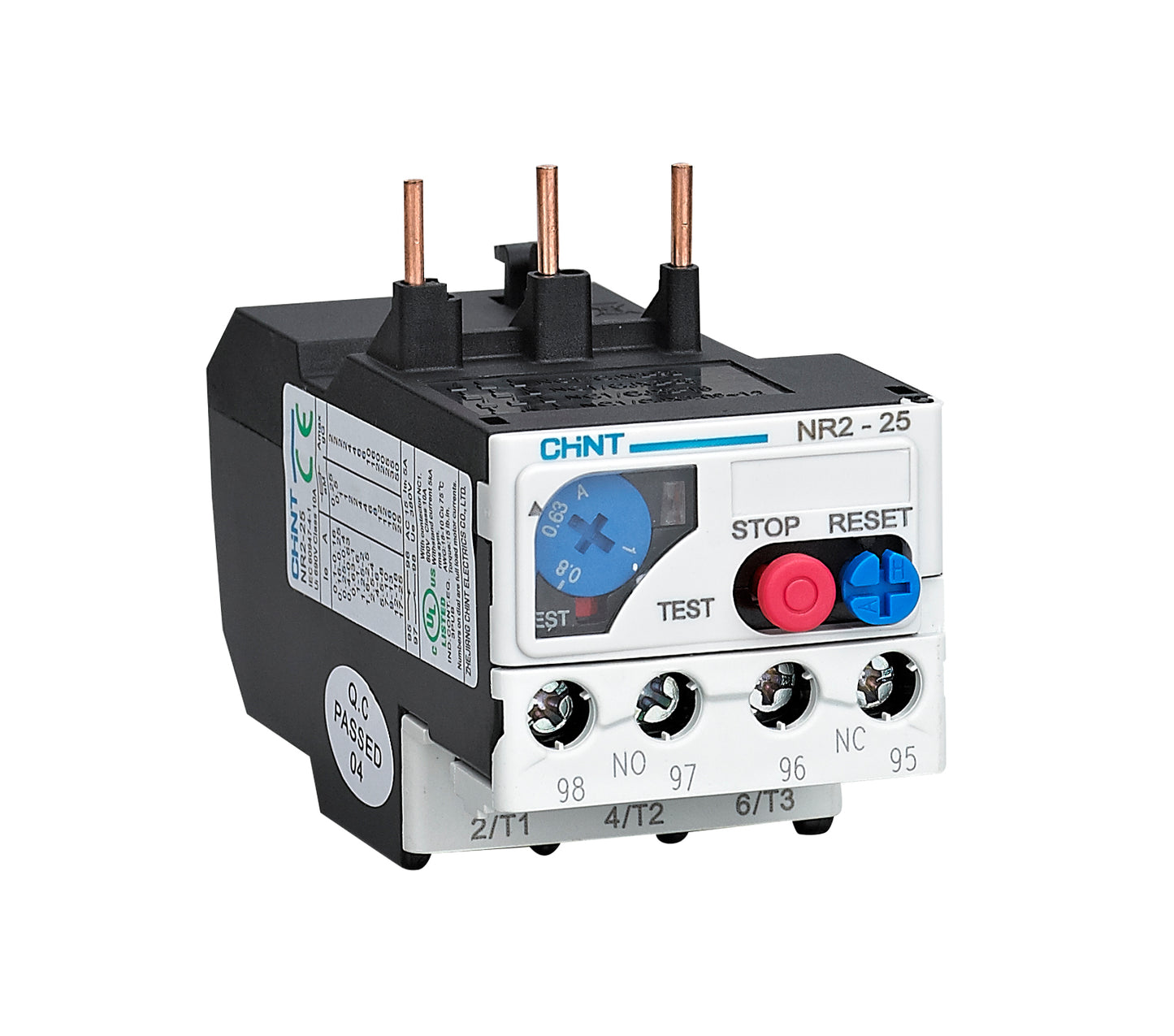 NR 2 Relevador Térmico de Sobrecarga para contactor NC1