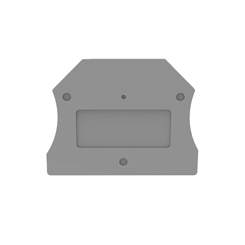 D-DC2.5 || Tapa final para Clema Tornillo ancho 2.5mm color gris