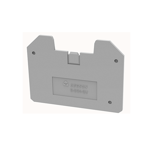 D-DC4-QU || Tapa final para Clema Tornillo Quattro ancho 2.5mm color gris