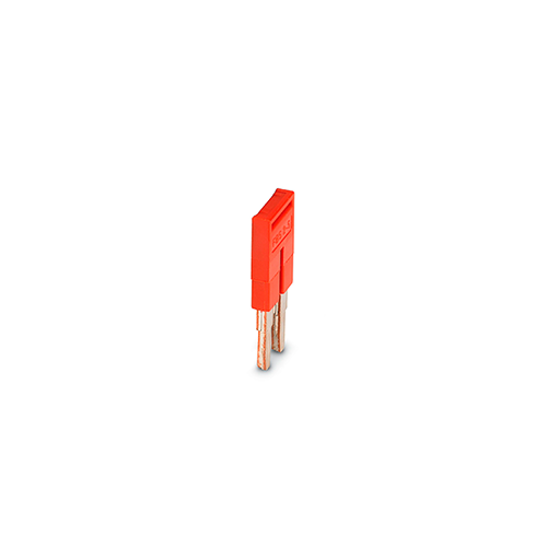 DFA2-10.2 || Puente para Clema 10mm de ancho Tornillo 2 polos rojo