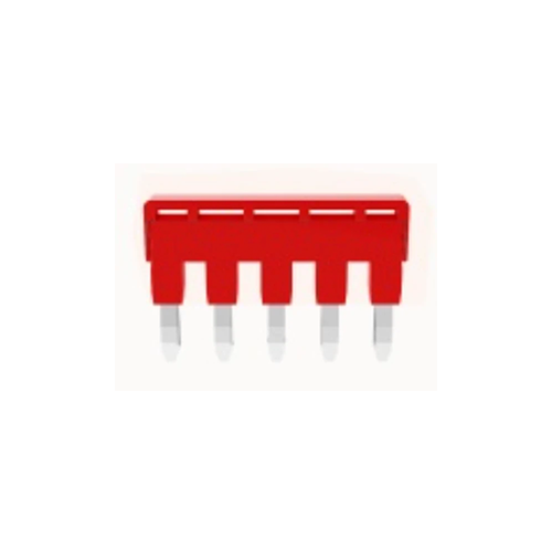 DFB5-6.2 || Puente para Clema 4mm de ancho Push In 5 polos rojo