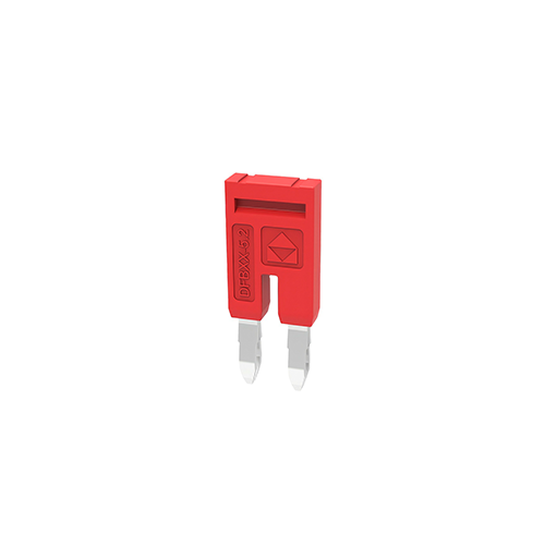 DFB2-5.2 || Puente para Clema 2.5mm de ancho Push In 2 polos rojo