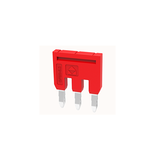 DFB3-6.2 || Puente para Clema 4mm de ancho Push In 3 polos rojo