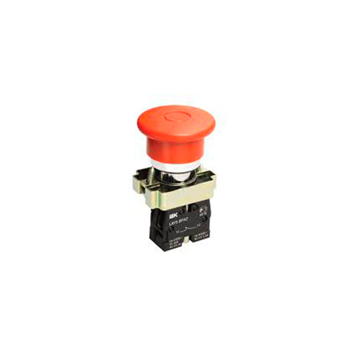 Botón de Hongo 40mm con Bloqueo Girar para desbloquear No Iluminado Color Rojo